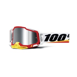 [50010-00016] RACECRAFT 2 Goggle Arsham Red - Mirror Silver Flash Lens