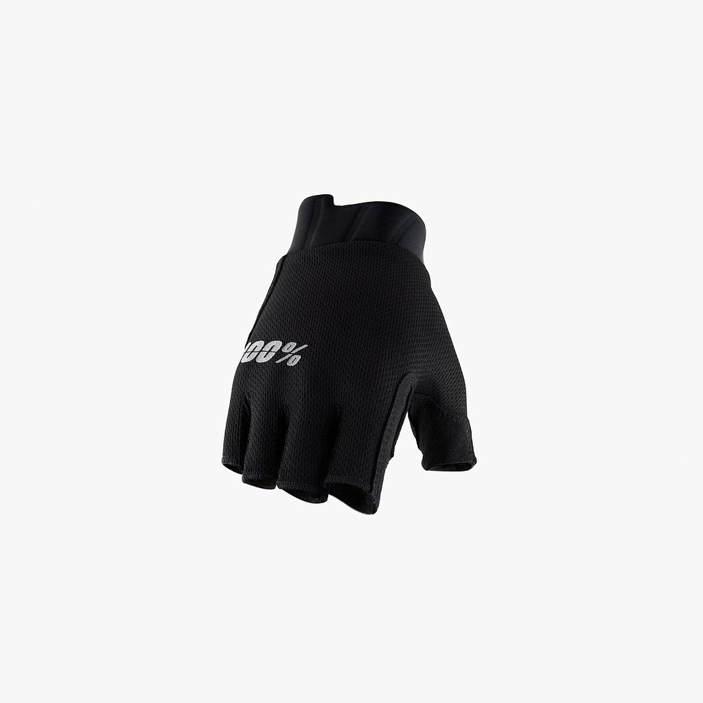 EXCEEDA Gel Women's Short Finger Gloves Solid Black