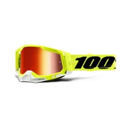 [50121-251-04] RACECRAFT 2 Goggle Fluo Yellow - Mirror Red Lens