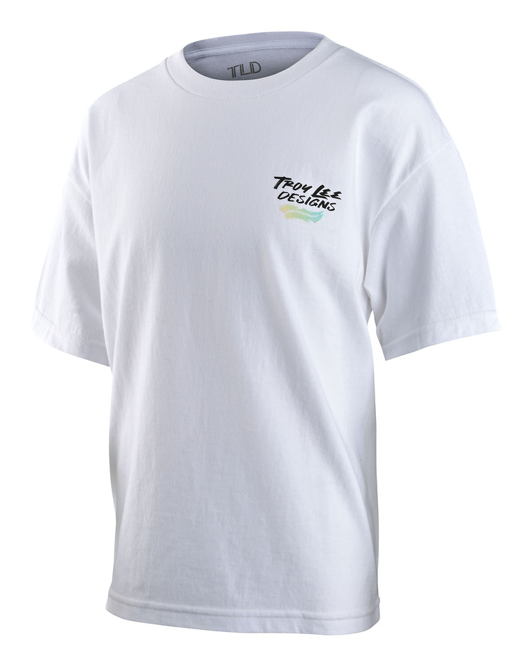 Youth Feathers Short Sleeve Tee White