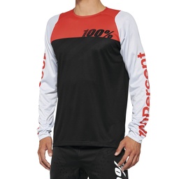R-CORE Long Sleeve Jersey Black/Racer Red